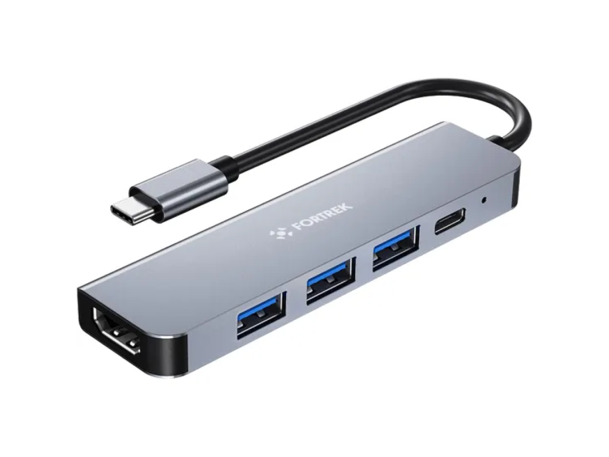 Hub USB-C 5 Portas Fortrek DC53