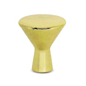 puxador cone dourado escovado